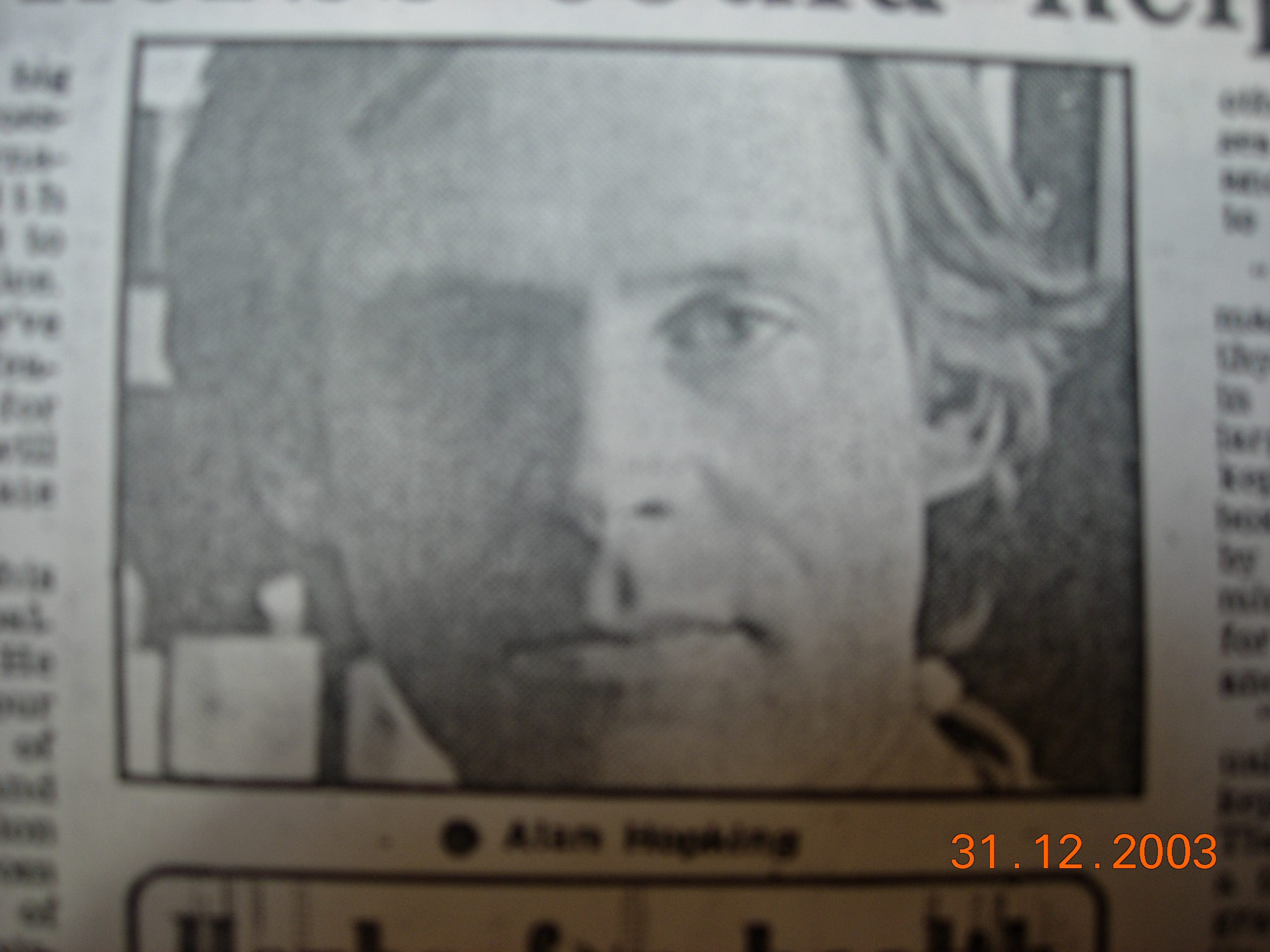 alan in the newspaper 1983