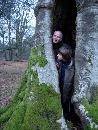 Alan&Kings in oak tree